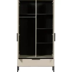 WOOOD Adam 2-deurs kast - Grenen - Dust - 200x100x53 cm