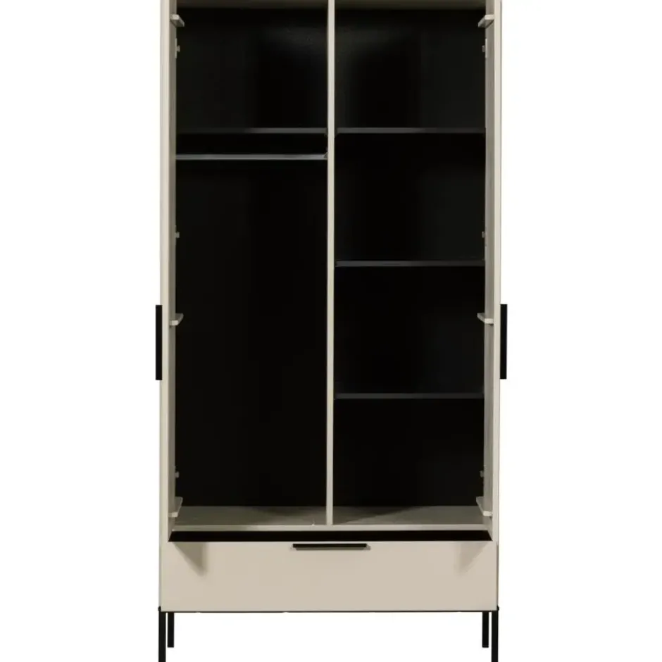 WOOOD Adam 2-deurs kast - Grenen - Dust - 200x100x53 cm