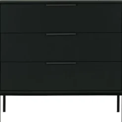 WOOOD Adam Ladekast - Grenen - Zwart - 93x94x52