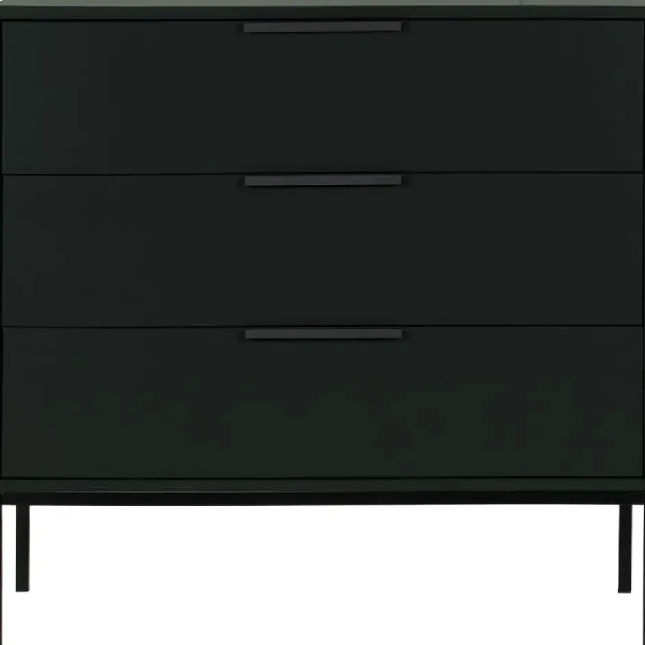 WOOOD Adam Ladekast - Grenen - Zwart - 93x94x52