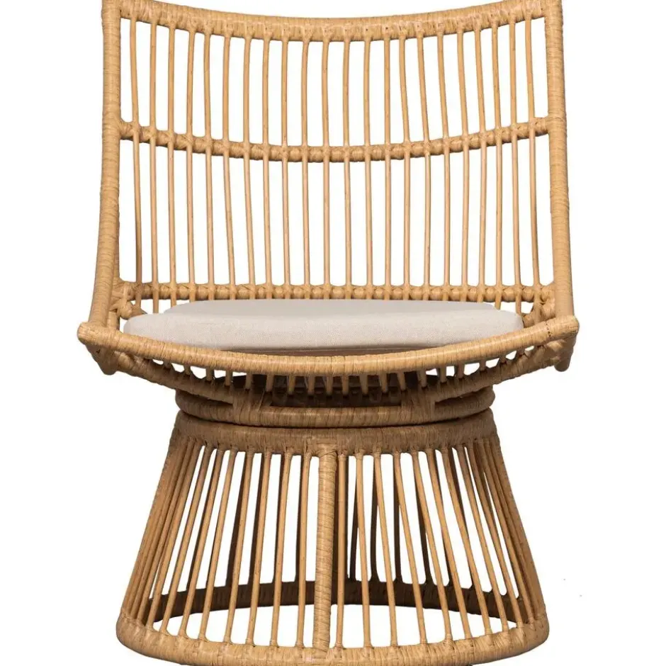 WOOOD Alatna Tuinstoelen - Wicker - Naturel - Set van 2