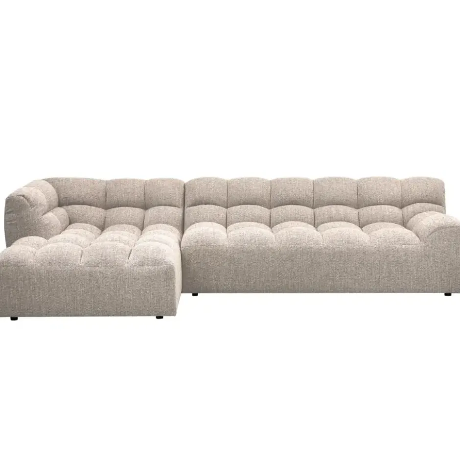 WOOOD Allure Chaise Longue Bank Links - Stof - Naturel - 79x324x165