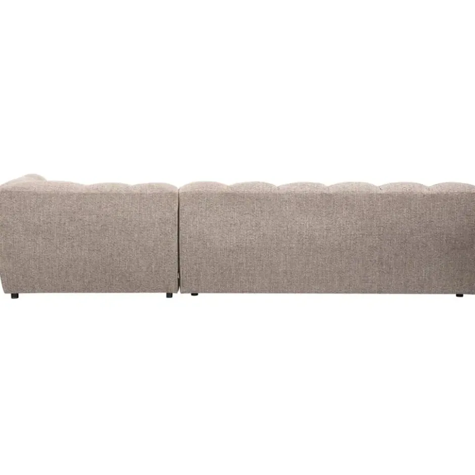 WOOOD Allure Chaise Longue Bank - Stof - Bruin Melange - 79x324x165