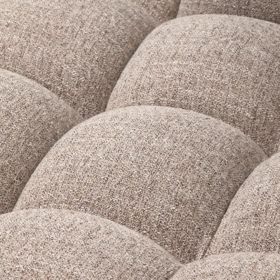 WOOOD Allure Chaise Longue Bank - Stof - Bruin Melange-79x324x165