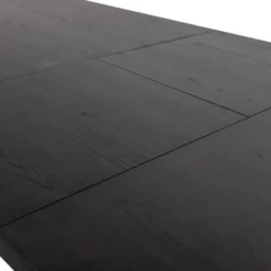 WOOOD Arros Eettafel Uitschuifbaar - Zwart - 75x180/220x90