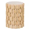 WOOOD Axu Decoratieve Bijzettafel Ø 35 CM - Keramiek - Zand - 45x35x35