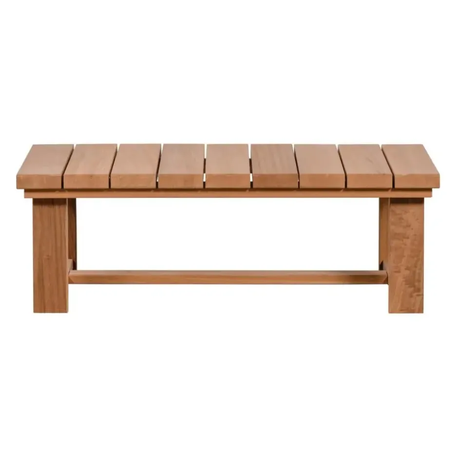 WOOOD Banco Salontafel Tuin - Hout/Metaal - Naturel - 42x122x68