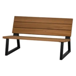 WOOOD Banco Tuinbank - Hout/Metaal - Naturel - 78x132x82
