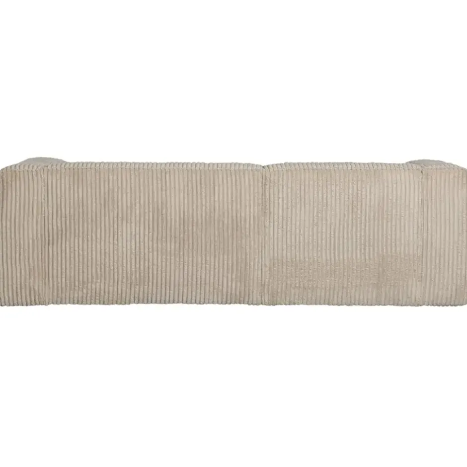 WOOOD Bean Chaise Longue Bank Links - Ribstof - Travertin - 73x254x178