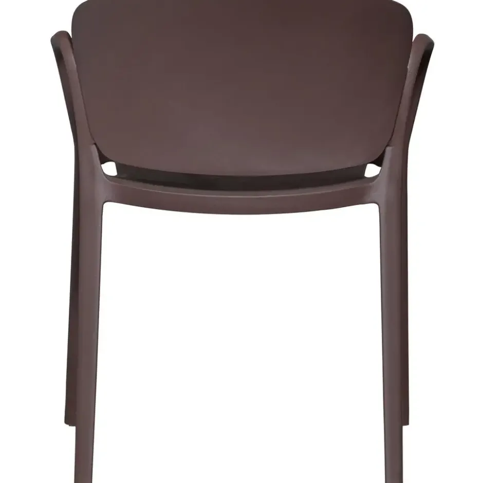 WOOOD Bent Tuinstoelen - Kunststof - Paars/Bruin - Set van 2