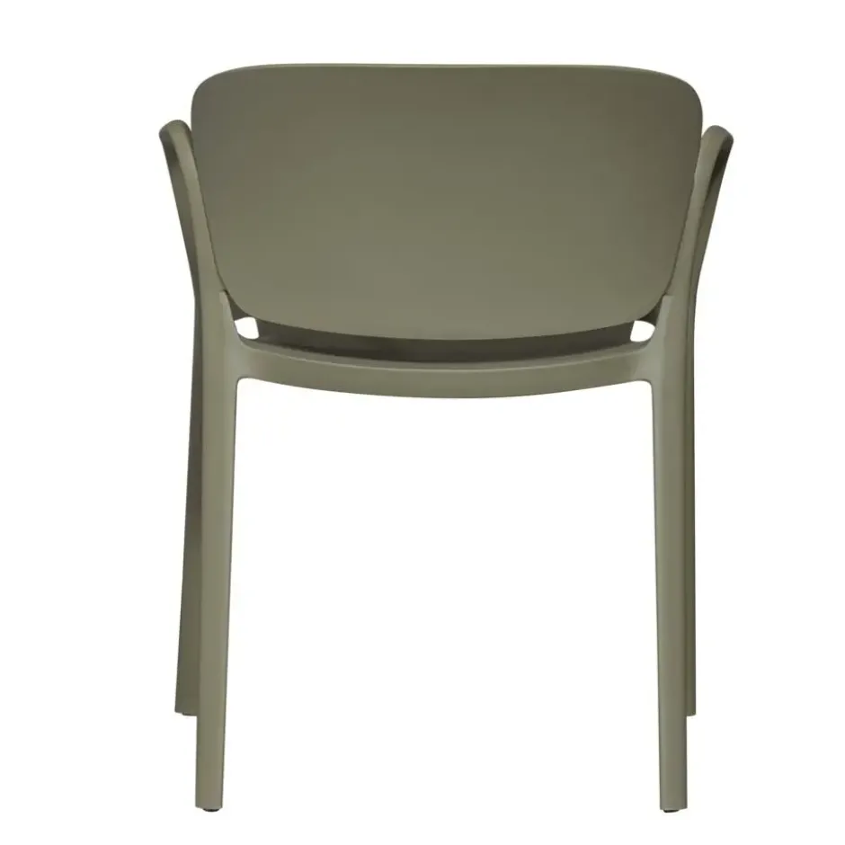 WOOOD Bent Tuinstoelen - Kunststof - Groen -Set van 2