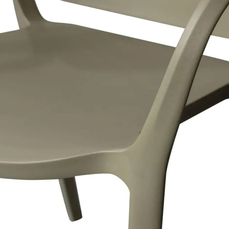 WOOOD Bent Tuinstoelen - Kunststof - Groen -Set van 2