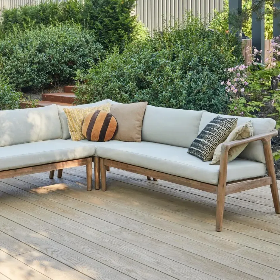 WOOOD Biam Loungeset Tuin - Acacia Hout - Naturel - 67x227x227