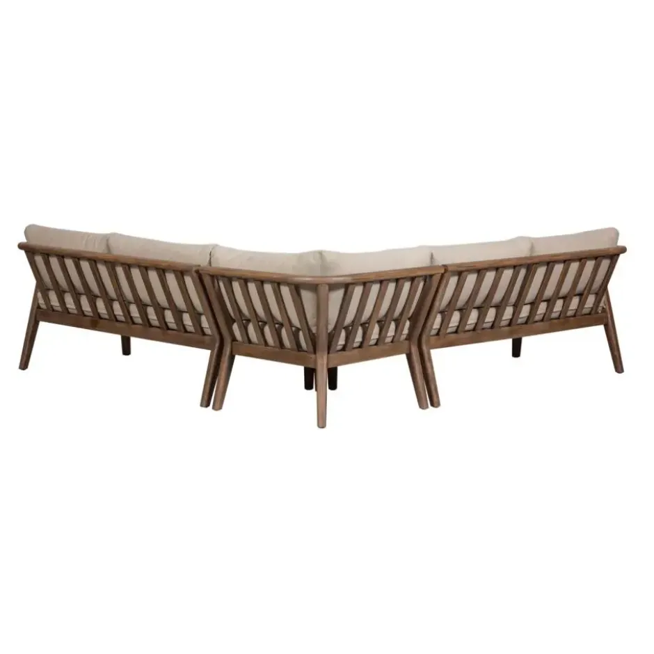 WOOOD Biam Loungeset Tuin - Acacia Hout - Naturel - 67x227x227