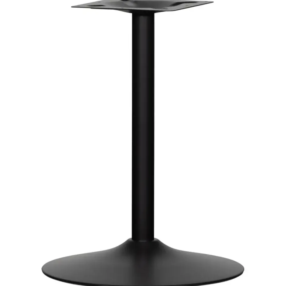 WOOOD Bistro Ronde Buisvoet - Metaal - Zwart - 72x54x54