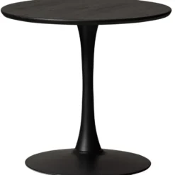 WOOOD Bistro Trompetvoet - Metaal - Zwart - 72x60x60