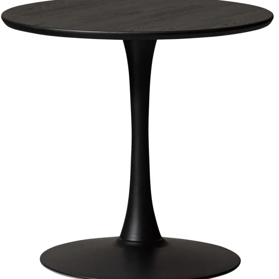 WOOOD Bistro Trompetvoet - Metaal - Zwart - 72x60x60