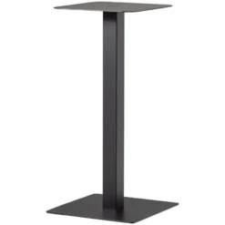 WOOOD Bistro Vierkante Bartafel Poot - Metaal - Zwart- 105x50x50