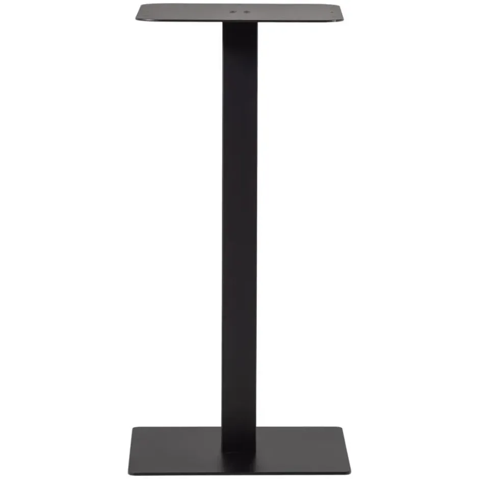 WOOOD Bistro Vierkante Bartafel Poot - Metaal - Zwart- 105x50x50