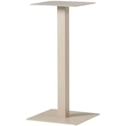WOOOD Bistro Vierkante Bartafel Poot - Metaal - Dakagrau - 105x50x50