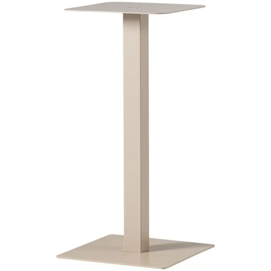 WOOOD Bistro Vierkante Bartafel Poot - Metaal - Dakagrau - 105x50x50