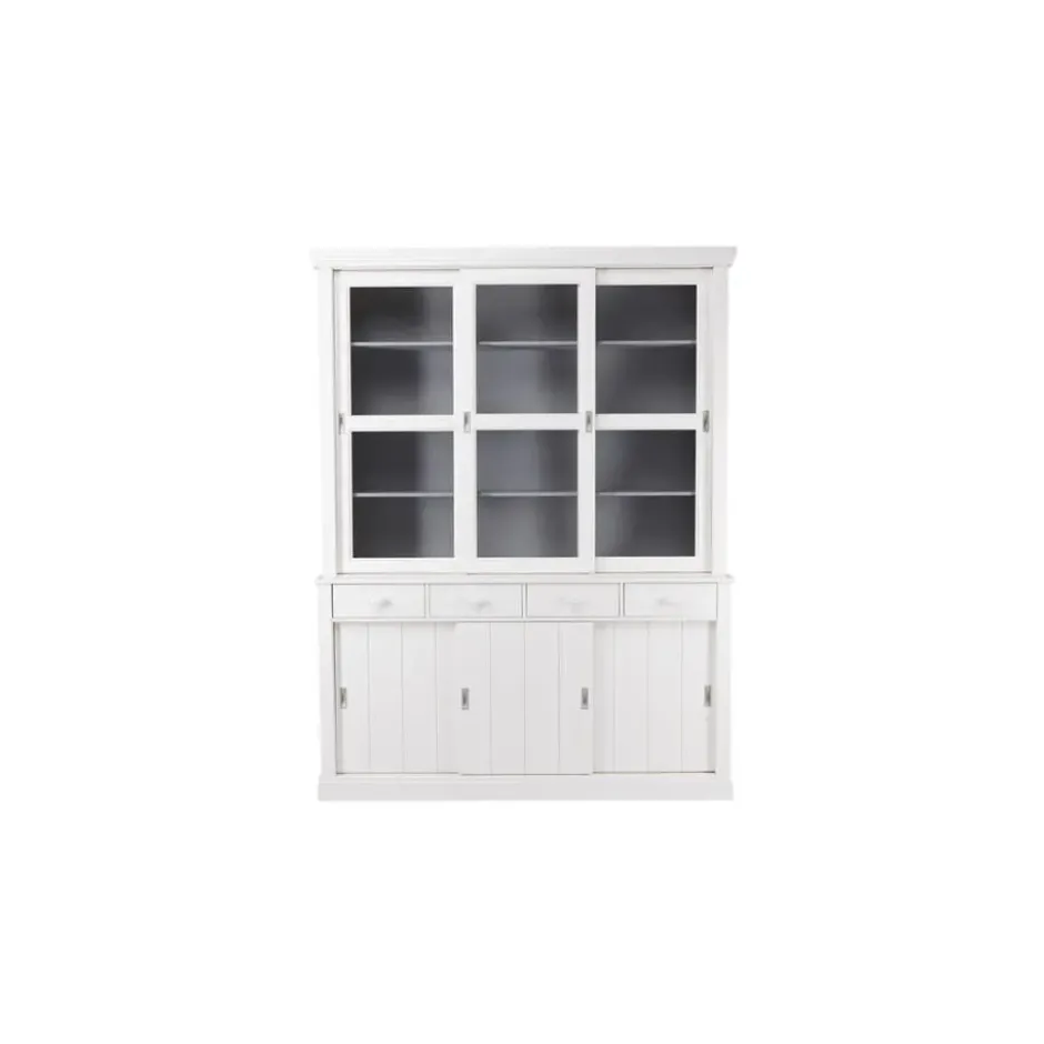 WOOOD buffetkast Lagos - wit - 215x166x48 cm