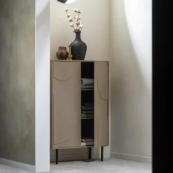 WOOOD Cadiz Opbergkast - Grenen - Mud - 135x85x40