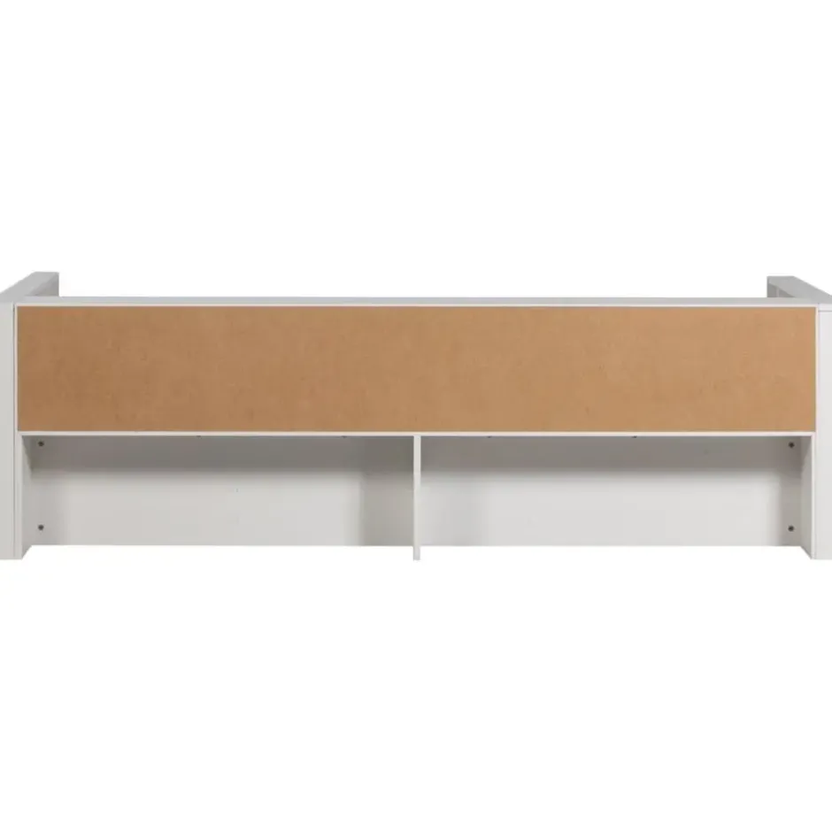 WOOOD Carter Bedbank - Grenenhout - Wit - 90x200