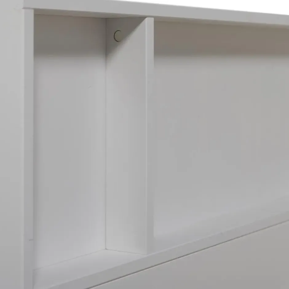 WOOOD Carter Bedbank - Grenenhout - Wit - 90x200