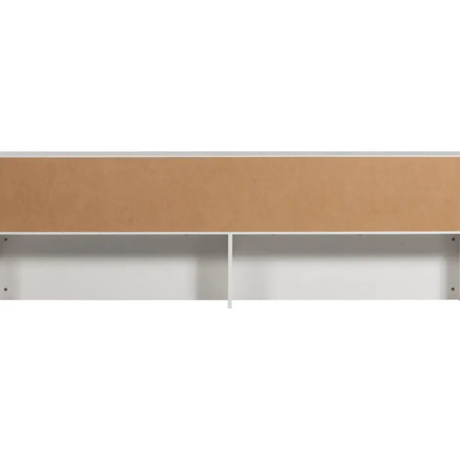 WOOOD Carter Bed - Grenenhout - Wit - 90x200