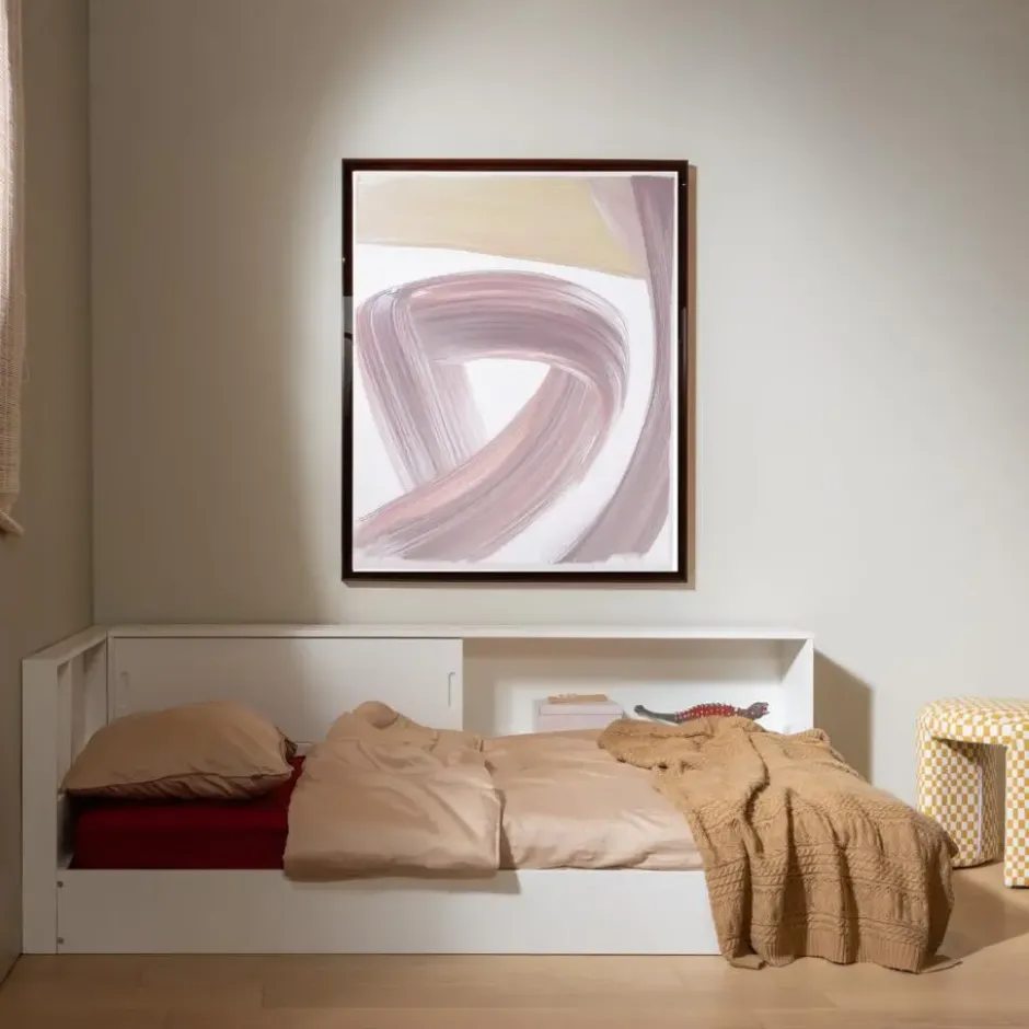 WOOOD Carter Hoekbed Links/Rechts - Grenenhout - Wit - 90x200