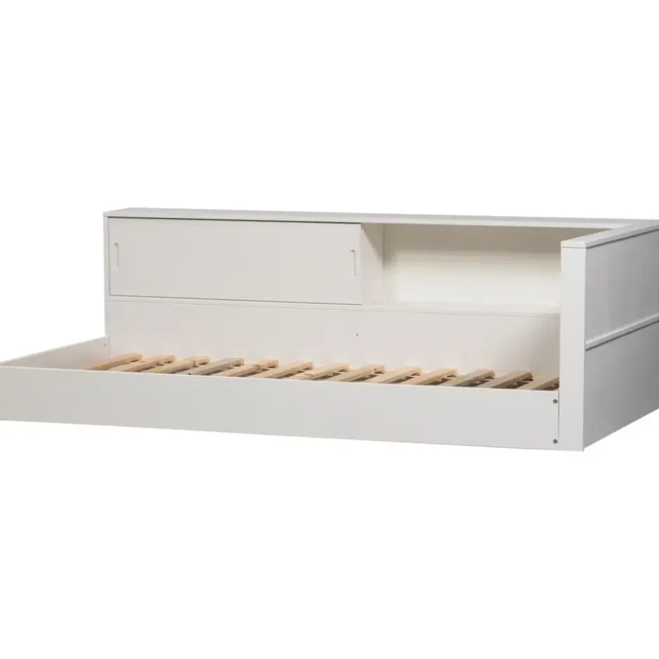 WOOOD Carter Hoekbed Links/Rechts - Grenenhout - Wit - 90x200