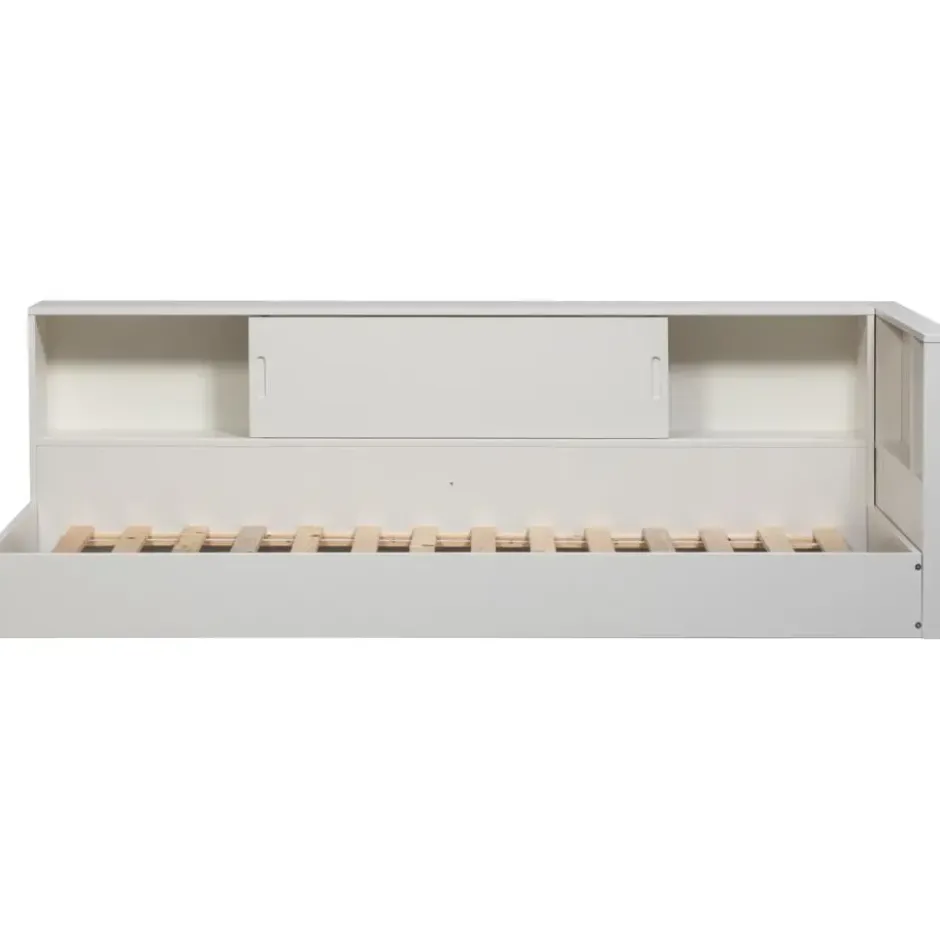 WOOOD Carter Hoekbed Links/Rechts - Grenenhout - Wit - 90x200