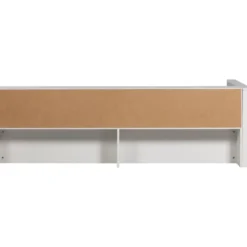 WOOOD Carter Hoekbed Links/Rechts - Grenenhout - Wit - 90x200