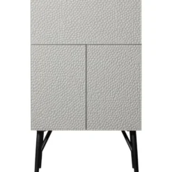 WOOOD Carved Drankkast - Hout - Mist - 146x90x46