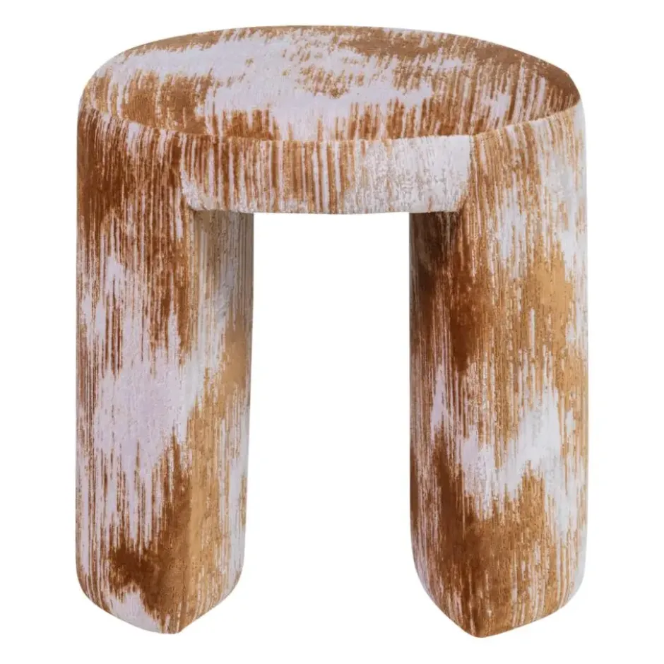 WOOOD Charlie Kruk - Geweven Stof - Karamelbruin - 47x45x45