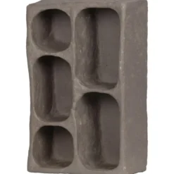 WOOOD Clay Wandkastje - Papier Mache - Grijs - 70x45x23