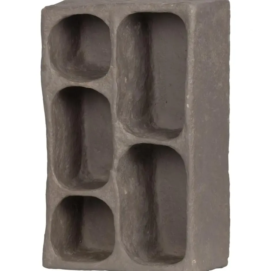 WOOOD Clay Wandkastje - Papier Mache - Grijs - 70x45x23