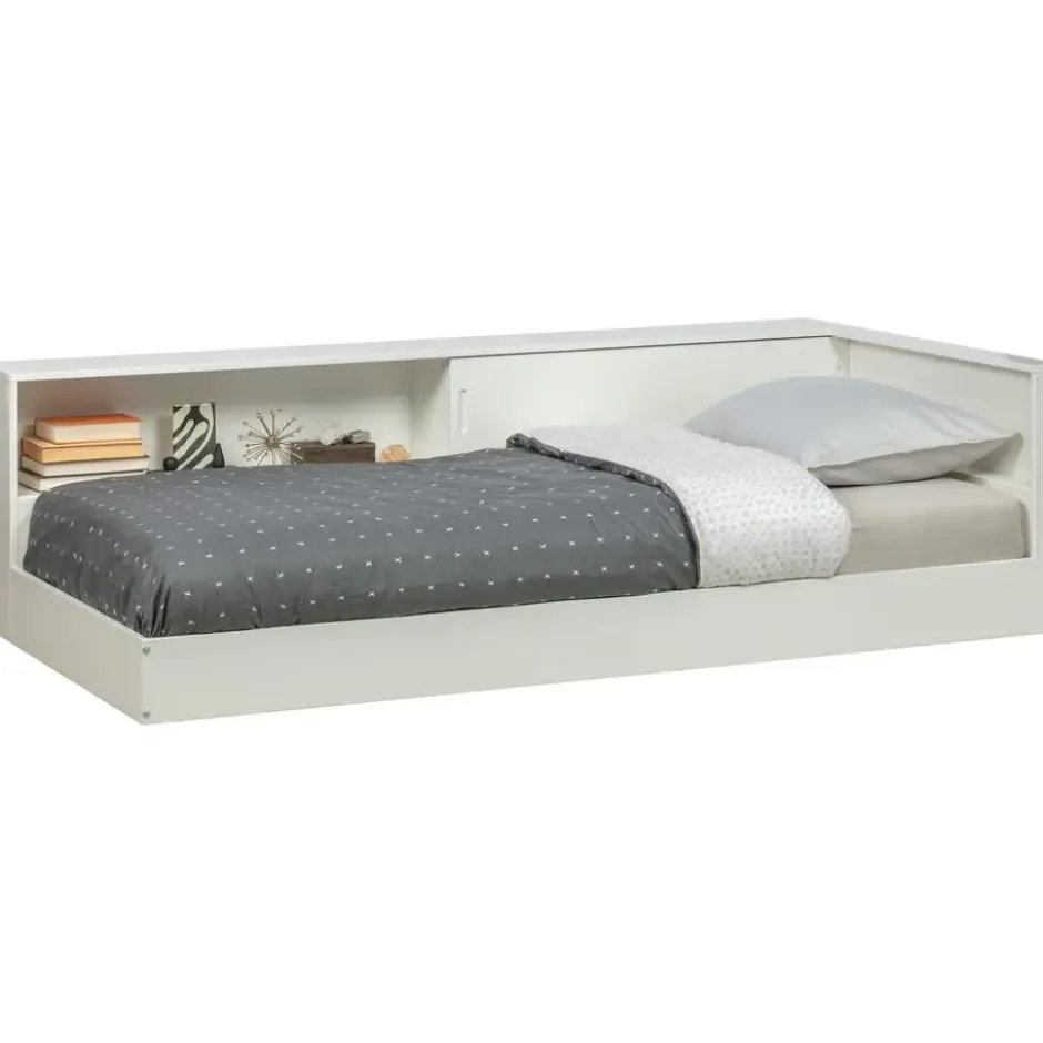 WOOOD Connect Hoekbed - Grenen - Wit - 60x213x118