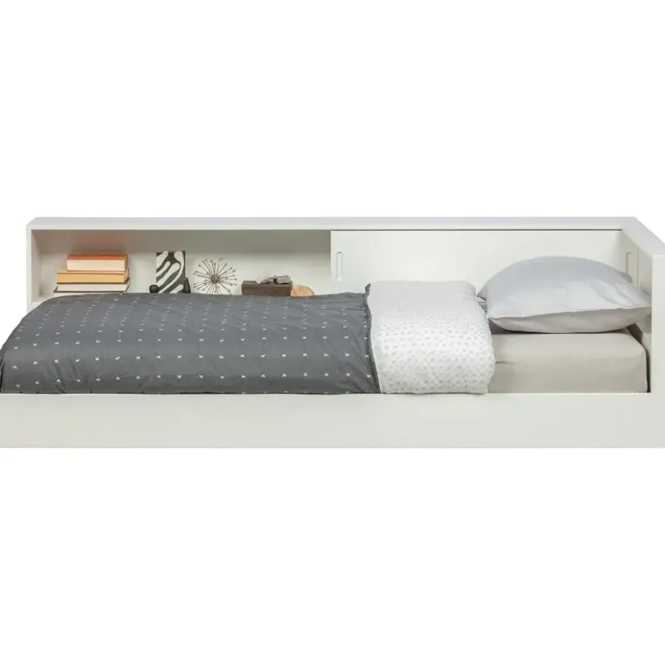WOOOD Connect Hoekbed - Grenen - Wit - 60x213x118