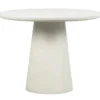 WOOOD Damon Ronde Eettafel - Betonlook - Wit - 76x100x10