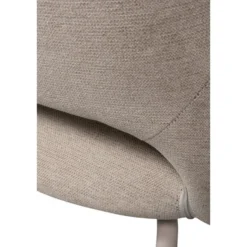 WOOOD eettafel Rhonda - Eiken & eetkamerstoelen Jenny - Stof - Naturel