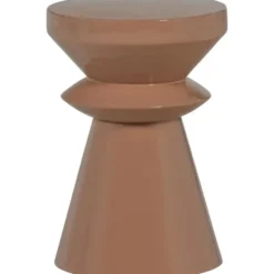 WOOOD Fedde Bijzettafel - Metaal - Oud Roze - 47x30x30