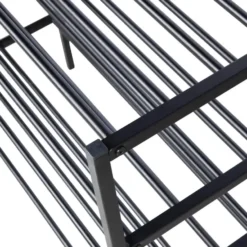 WOOOD Ferro Schoenenrek - Metaal - Zwart - 40x85x35