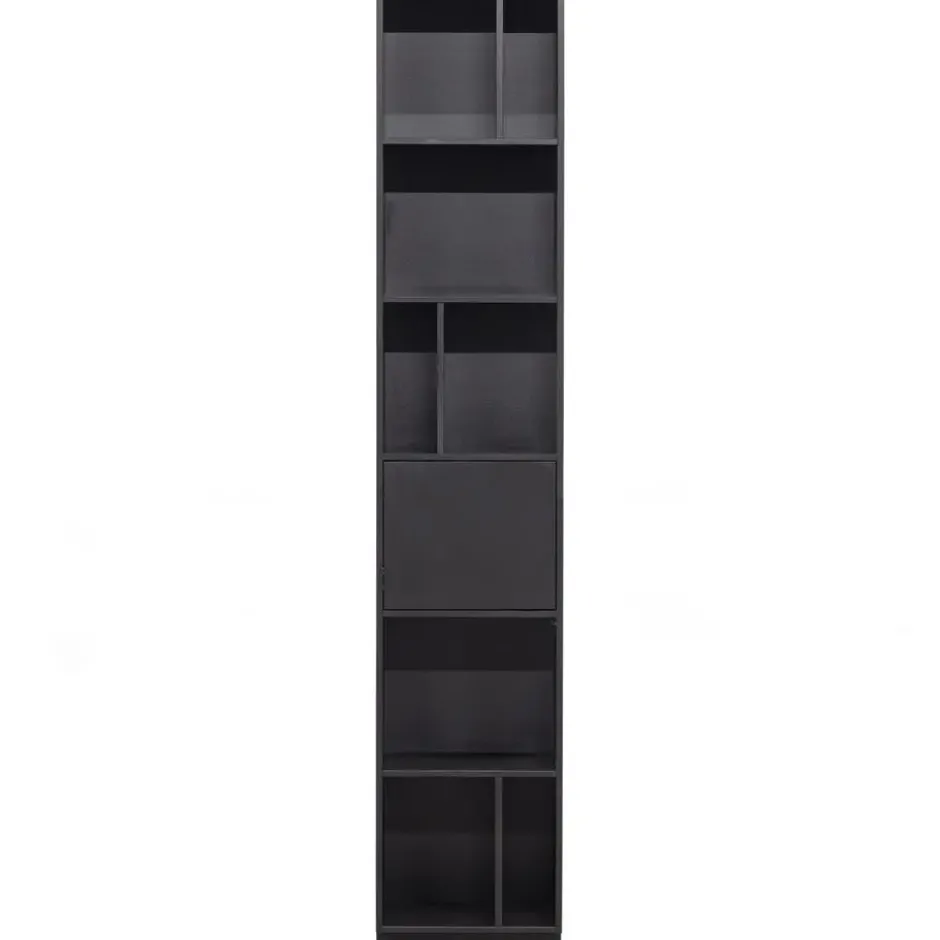 WOOOD Finca Open Vakkenkast - Zwart - 210x40x40