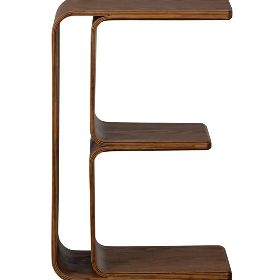 WOOOD Frey Multifunctionele Bijzettafel - Hout - Walnoot - 40x60x32