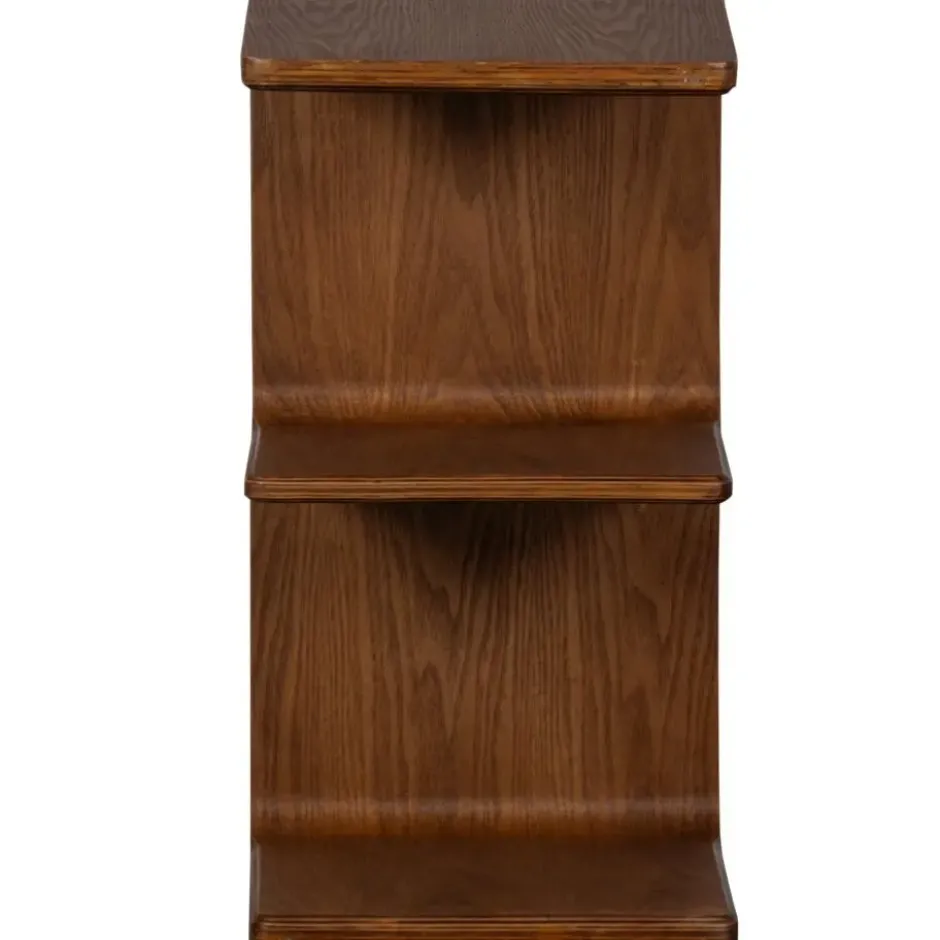 WOOOD Frey Multifunctionele Bijzettafel - Hout - Walnoot - 40x60x32