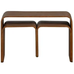 WOOOD Frey Multifunctionele Bijzettafel - Hout - Walnoot - 40x60x32
