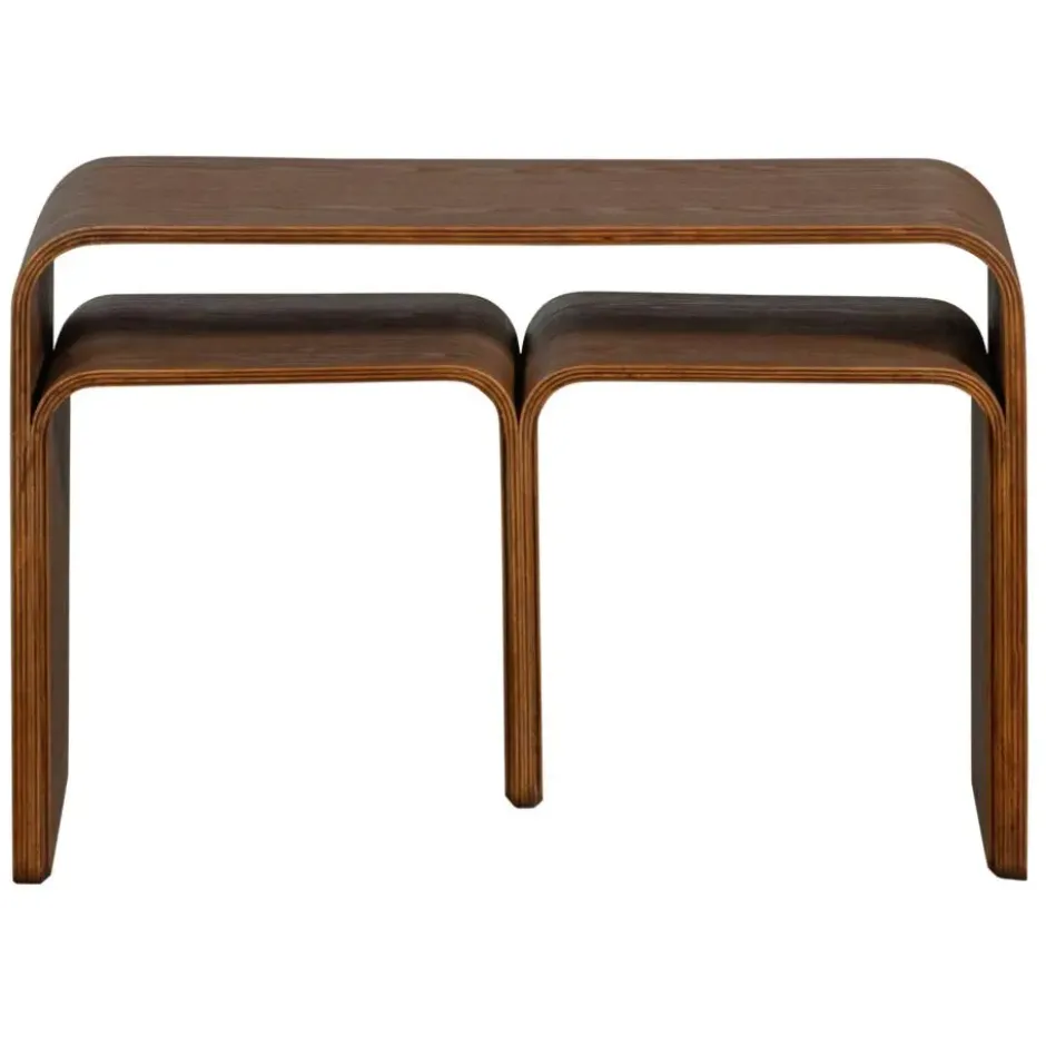 WOOOD Frey Multifunctionele Bijzettafel - Hout - Walnoot - 40x60x32