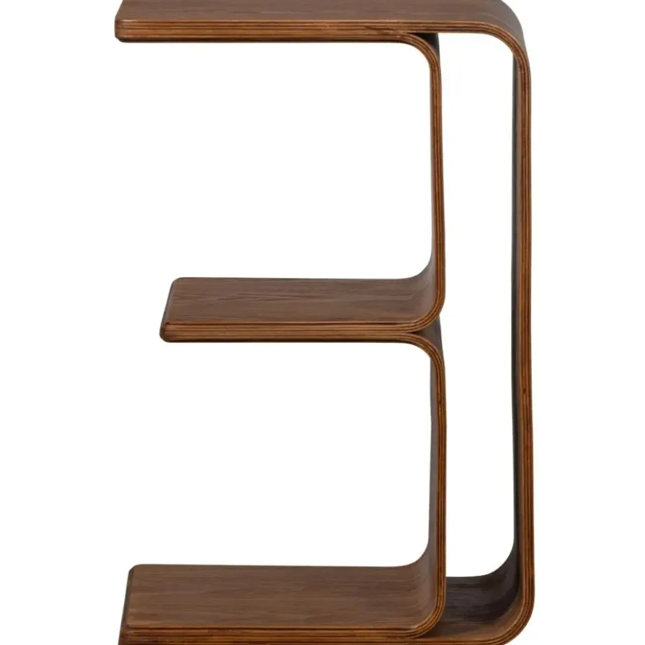 WOOOD Frey Multifunctionele Bijzettafel - Hout - Walnoot - 40x60x32